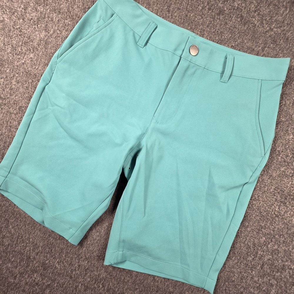 Bonobos Golf Shorts Mens 30 Green Slim Fit Performance Stretch 10" Inseam EUC